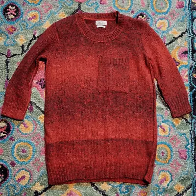 Madewell Wallace Rowboat Ombre Tonal Wool Alpaca Tunic Sweater XS • $25