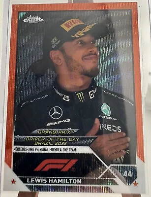 2023 Topps Chrome F1 Orange /25 Lewis Hamilton #186 • £20