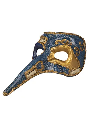 Mens Blue Venice Masked Ball Eye Mask • £18.99