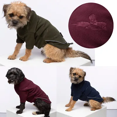 £16.99 • Buy Rydale Fleece Dog Jumper Dogs Coat Jacket Outfit Warm Pet Clothes 3 Colours