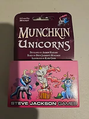 Munchkin Unicorns 15 Card Game Expansion Steve Jackson Games Booster SJG4202 • $10