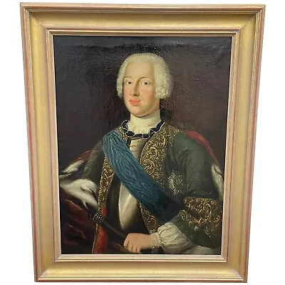 £8000 • Buy 18th Century Oil Painting Portrait Duke Anthony Ulrich Of Brunswick-Lüneburg