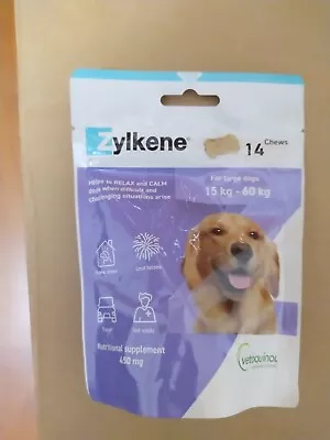 Zylkene For Dogs Calm Relax Large 15-60Kg 14 Chews • $30