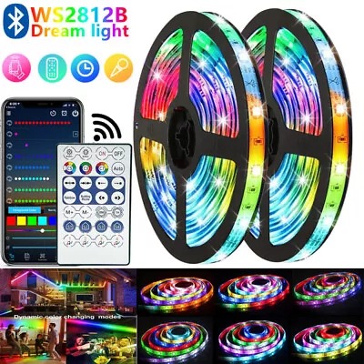 Bluetooth USB RGB LED Strip Light WS2812B 5050 For Christmas Wedding Party Decor • $17.66