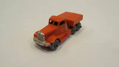 Vintage Lensey #15 Orange Diamond Prime Mover Truck W/Gray Metal Wheels • $9.99