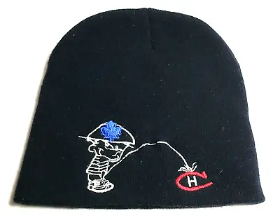 Toronto Maple Leafs Novelty Calvin Peeing On Montreal Canadiens Logo Winter Hat • $7.98