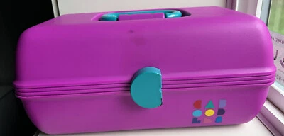 $22.99 • Buy VINTAGE Caboodles Make Up Case Organizer 2622 Mirror Purple And Pink Case RARE!