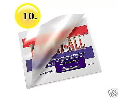 200/pack LAM-IT-ALL Hot Laminating Pouches 10 Mil File Card Size 3.5 X 5.5 Clear • $39.95