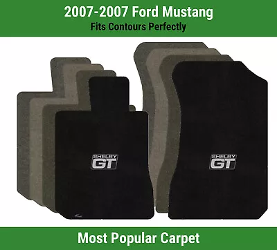 Lloyd Ultimat Front Carpet Mats For '07 Ford Mustang W/Shelby GT Silver On Black • $160.99