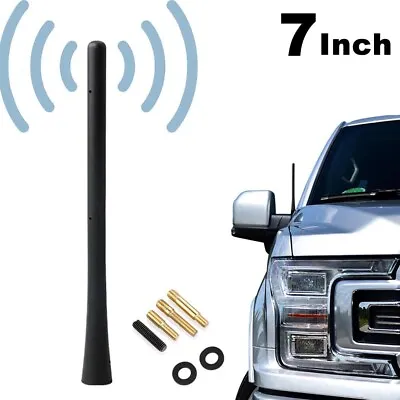 7  Universal Car AM/FM Radio Antenna Short Mast Signal Flexible Roof Aerial SUV • $9.99