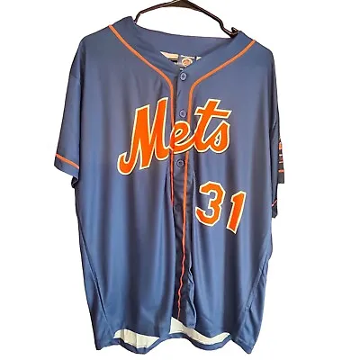 New York Mets Mike Piazza Number 31 Button Down Jersey Like Shirt L Large • $15