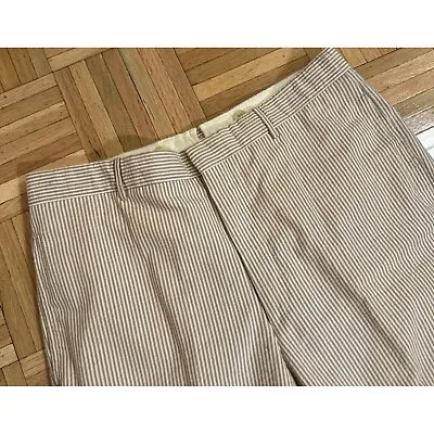 Polo Ralph Lauren Seersucker Trousers Pants Fits Mens 34x32 Made In Italy *READ • $18