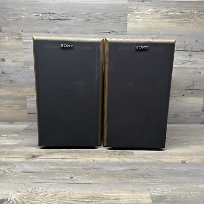 15 1/2 ”Tall Sony SS-U310 Speakers Large Vintage Tested -Both Working • $119.99