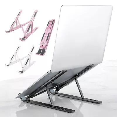 Adjustable Portable Laptop Stand Tablet Holder Desk Riser  Macbook Supporting • £3.56