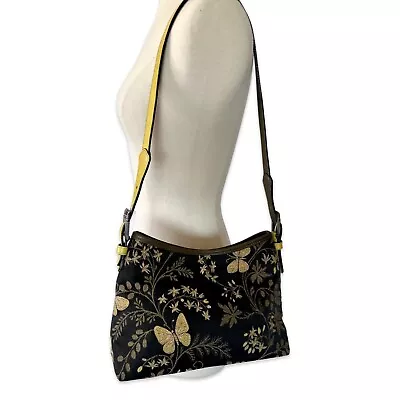 Vintage Brighton Limited Edition Embroidered Butterfly Shoulder Bag Collectible • $48