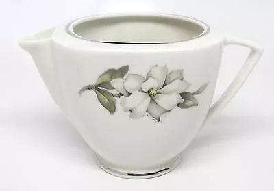 Embassy Vitrified China Silver Gardenia Creamer Coupe Style Smooth Edge • $8.99