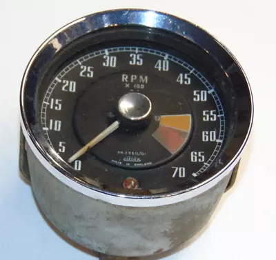 MGA  Jaeger RN2350/01 Tachometer-Bracket With Nuts-Very Nice Metal Case--S4 L #2 • $84.99