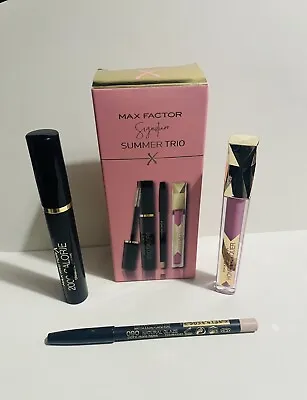 Max Factor Summer Trio Gift Set 2000 Calorie Mascara Honey Lacquer Khol Pencil • £10.49