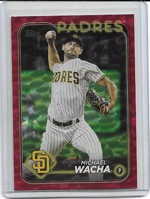 2024 Topps Series 1 Michael Wacha Red Crackle Foil Board #'d 006/199 • $3.99