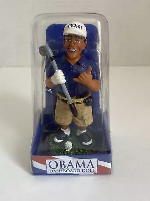 Barack Obama Dashboard Doll Bobble 44th President Golfer Figurine KC Hawaii • $18.99