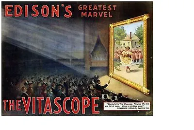 Decor Poster. Fine Graphic Design. Edison's Greatest Marvel. Home Wall Art. 2031 • $51