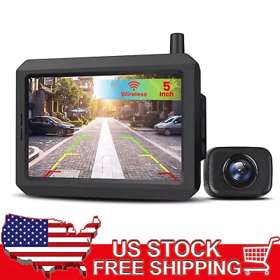 AUTO-VOX W7 Digital Wireless Backup Rear View Camera + 5  LCD HD Parking Monitor • $104.98