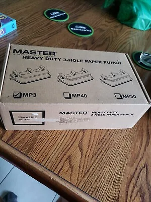 MASTER A Martin Yale Brand Heavy Duty 3-Hole Paper Punch MP30 New Open Box • $20