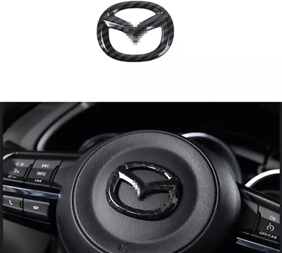 Red Steering Wheel Cover Sticker Sequins Frame Trim For Mazda 3 6 CX-3 CX-5  • $35.14