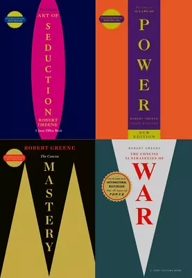 Robert Greene 4 Book Set Concise 48 Laws Of Power Mastery (Paperback) • $24.90