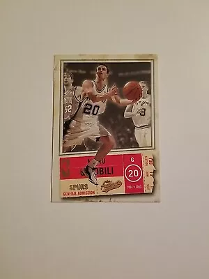 2004-05 Fleer Authentix General Admission #43/100 Manu Ginobili #7 Spurs SP • $1.99