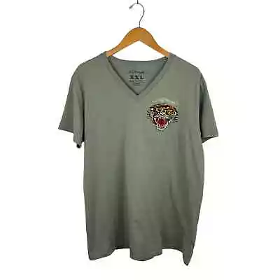 Ed Hardy Embroidered Tiger V-Neck Tee XXL  • $29.99