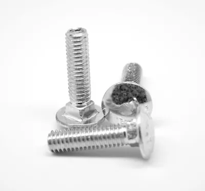 M8 X 1.25 X 40 MM (PT) Coarse DIN 603 Class 4.6 Carriage Bolt Zinc Plated • $134.43