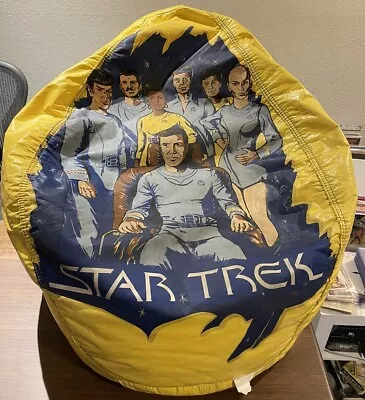 Official Star Trek Yellow Bean Bag Chair 1979 JC Penny Catalog RARE Vintage • $499.99