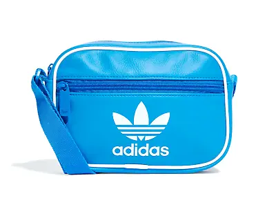 New Adidas Originals Trefoil Vintage Mini Airliner Bag  #ir5439  Blue • $49.50