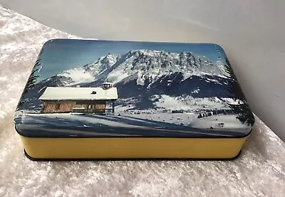 Rare Vintage Cadburys Roses Chocolate Snow Mountain Tin Tasmania • $40