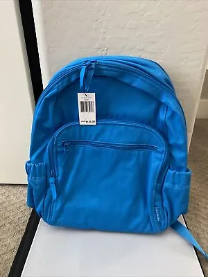 NWT VERA BRADLEY Campus Backpack In Cotton Blue Aster-R$125-exact • $69