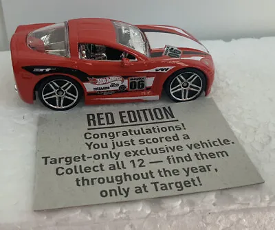 2017 Hot Wheels Target Exclusive Red Edition Red '05 Corvette C6 ('Tooned). • $1.99