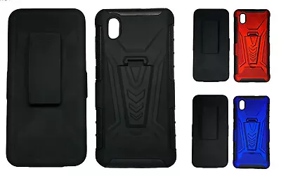 FOR ZTE Blade A3 Joy V 3in1 Holster Clip Case Phone Cover • $10.98