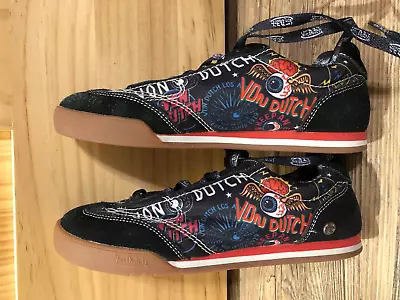 Von Dutch Black Suede & Canvas Shoes • $73