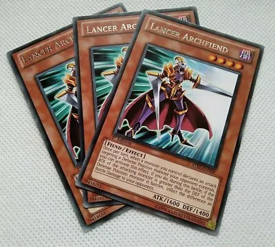 Yugioh STBL-EN009 Lancer Archfiend Rare 1st Edition Playset  X3 Cards 2010 • £2.99