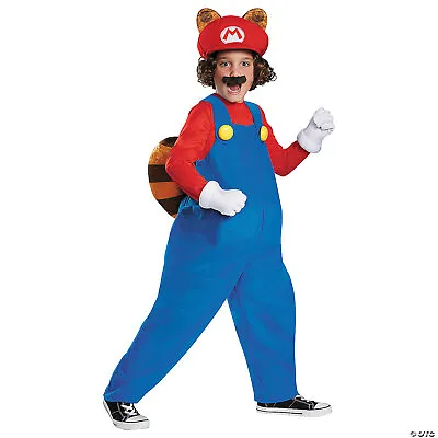Morris Costumes - Kids Deluxe Mario Bros Raccoon Costume • $57.48