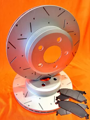 DIMPLED & SLOTTED FRONT DISC Brake Rotors & PADS Fits MAZDA E2200 Pickup 1984-97 • $299.59