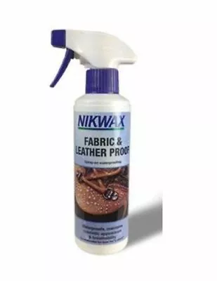 Fabric & Leather Proof Spray 300ml Waterproofing Care Walking Boots By - Nikwax • £11.99