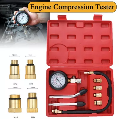 0-300PSI Petrol Engine Cylinder Compression Tester Kit For Automotive Motorcycle • $18.99