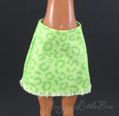 Monster High Doll G3 Clawdeen Wolf Boo-tique Lime Green Leopard Mini Skirt • $8.24