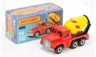 Matchbox Superfast 19c Cement Truck - Red Body With Curved Rear Wheelarch • £59.95