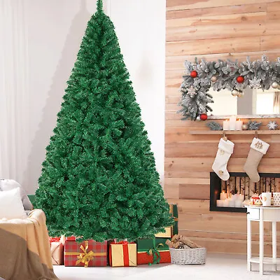 8Ft Artificial PVC Christmas Tree W/Stand Holiday Season Home Outdoor Green • $64.99