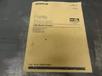 Caterpillar CAT 12H Motor Grader Parts Manual   SEBP2421-22   Volume 1 Only • $25