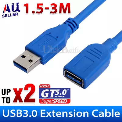 $5.95 • Buy SuperSpeed USB 3.0 Male To Female Data Cable Extension Cord For Laptop PC Camera