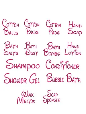£1.95 • Buy Bathroom Decals - Vinyl Sticker Decals - Ideal For Jars / Boxes / Containers Etc